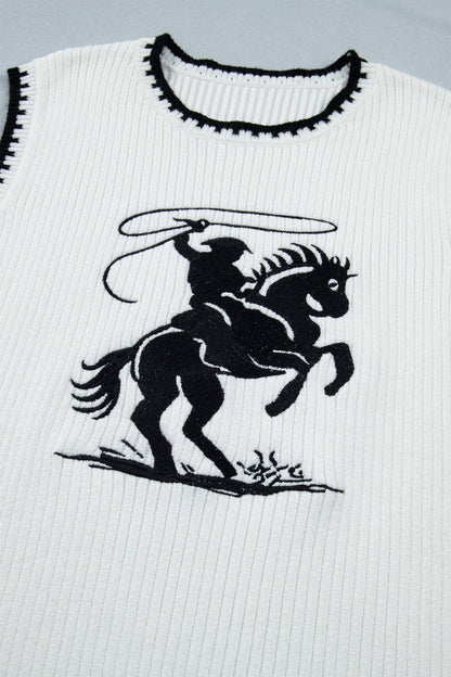Cowgirl After Midnight Sweater Vest