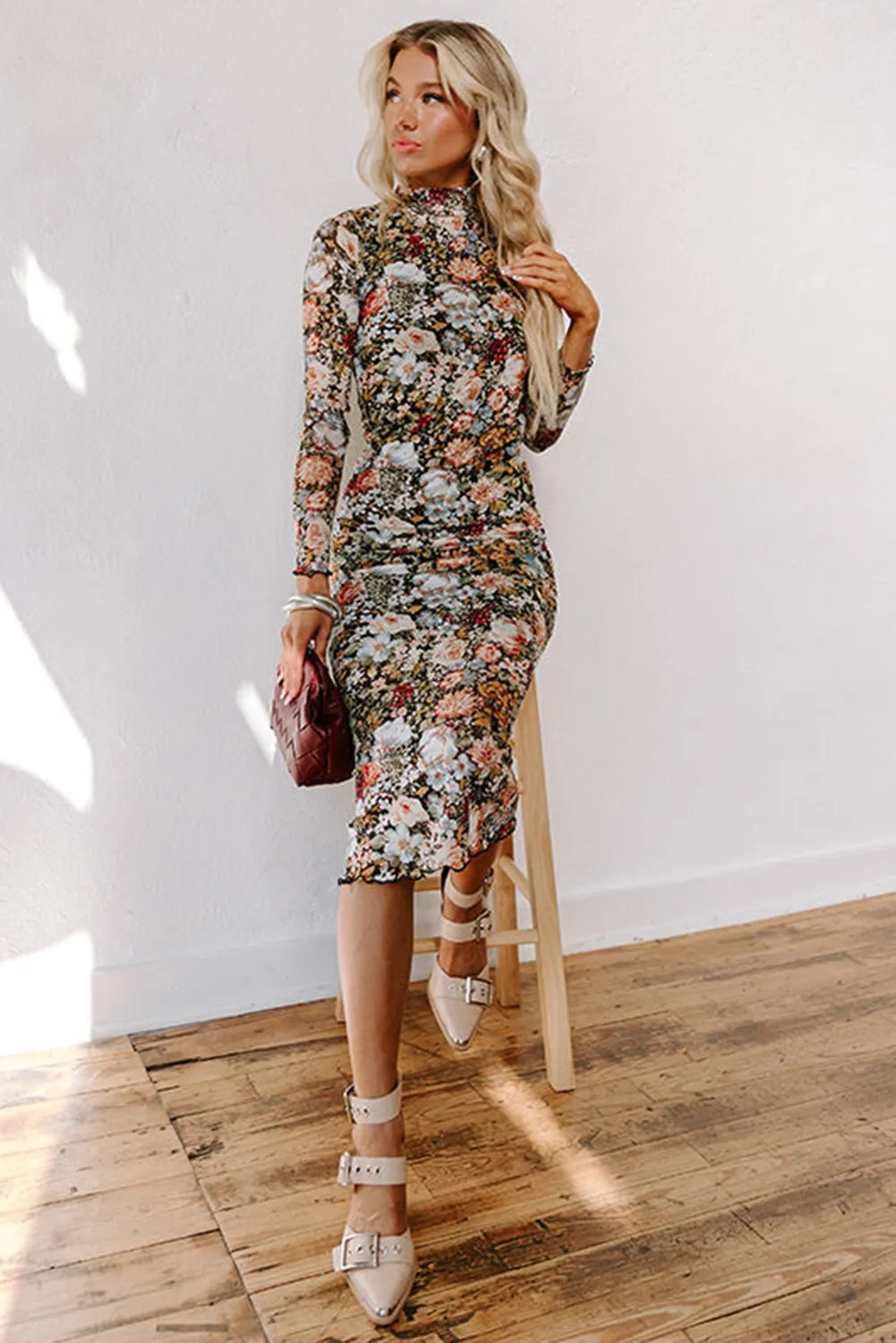 The Jacquelyn Midi Floral Dress