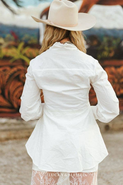 Western Romance Corset Button Down