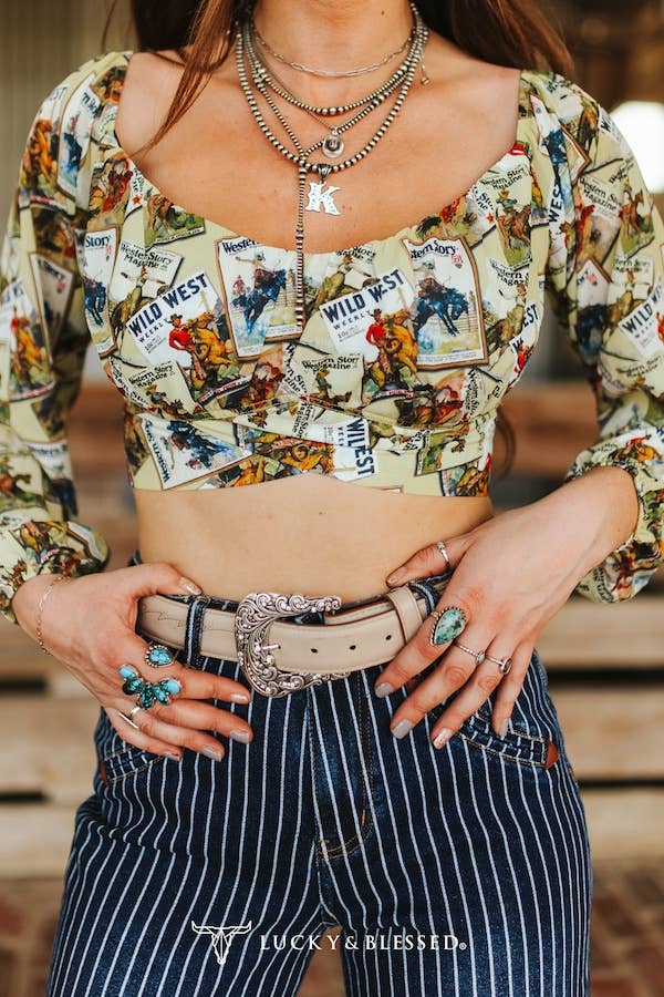 Rodeo Postcard Crop Top