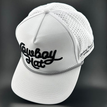 “Cowboy Hat” Summer Edition - Cowboy Revolution White 5-panel Trucker Hat