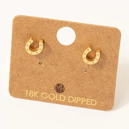 Mini Horeshoe Studs - Silver