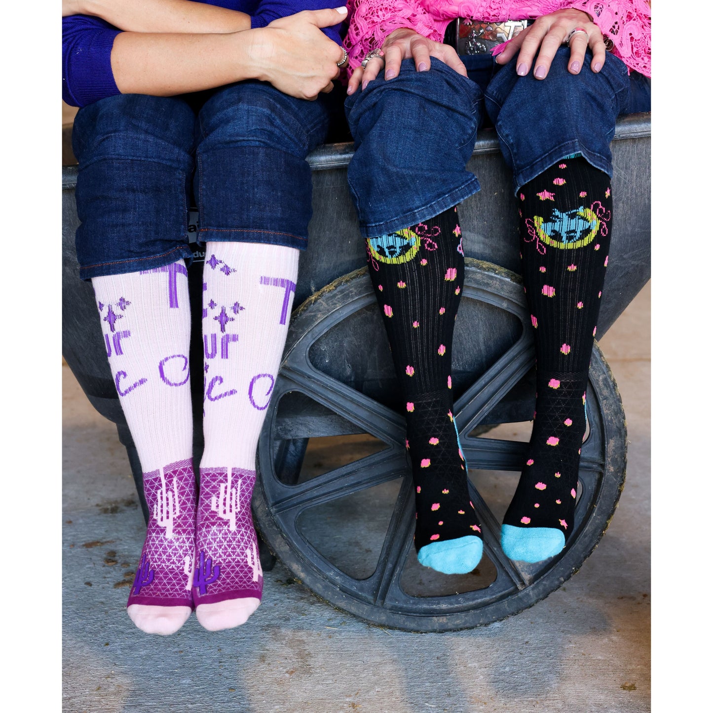 Starlit Cowgirl Performance Boot Socks